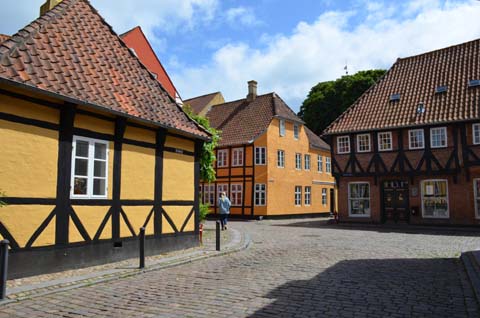 Im Zentrum von Ribe, Dänemark Im Zentrum von Ribe